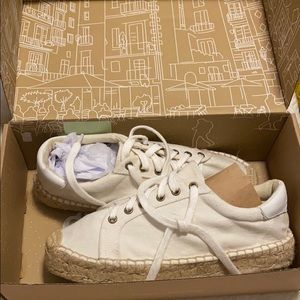 Soludos White Izzy Espadrille Sneaker